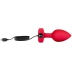 Вибро-пробка Vibrating Heart Shape Jewel Plug M-L