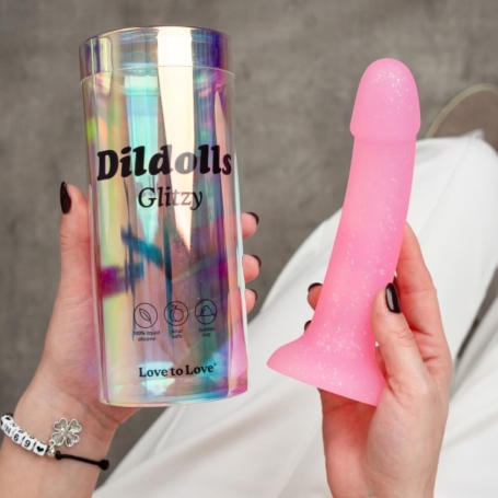 Фаллос из жидкого силикона Dildolls Glitzy