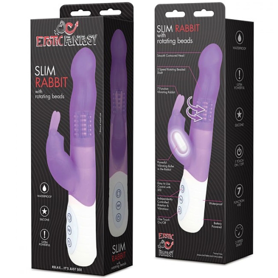 Вибратор Erotic Fantasy Slim Rabbit